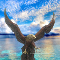 Best Selling life size large brass eagle statue for sale